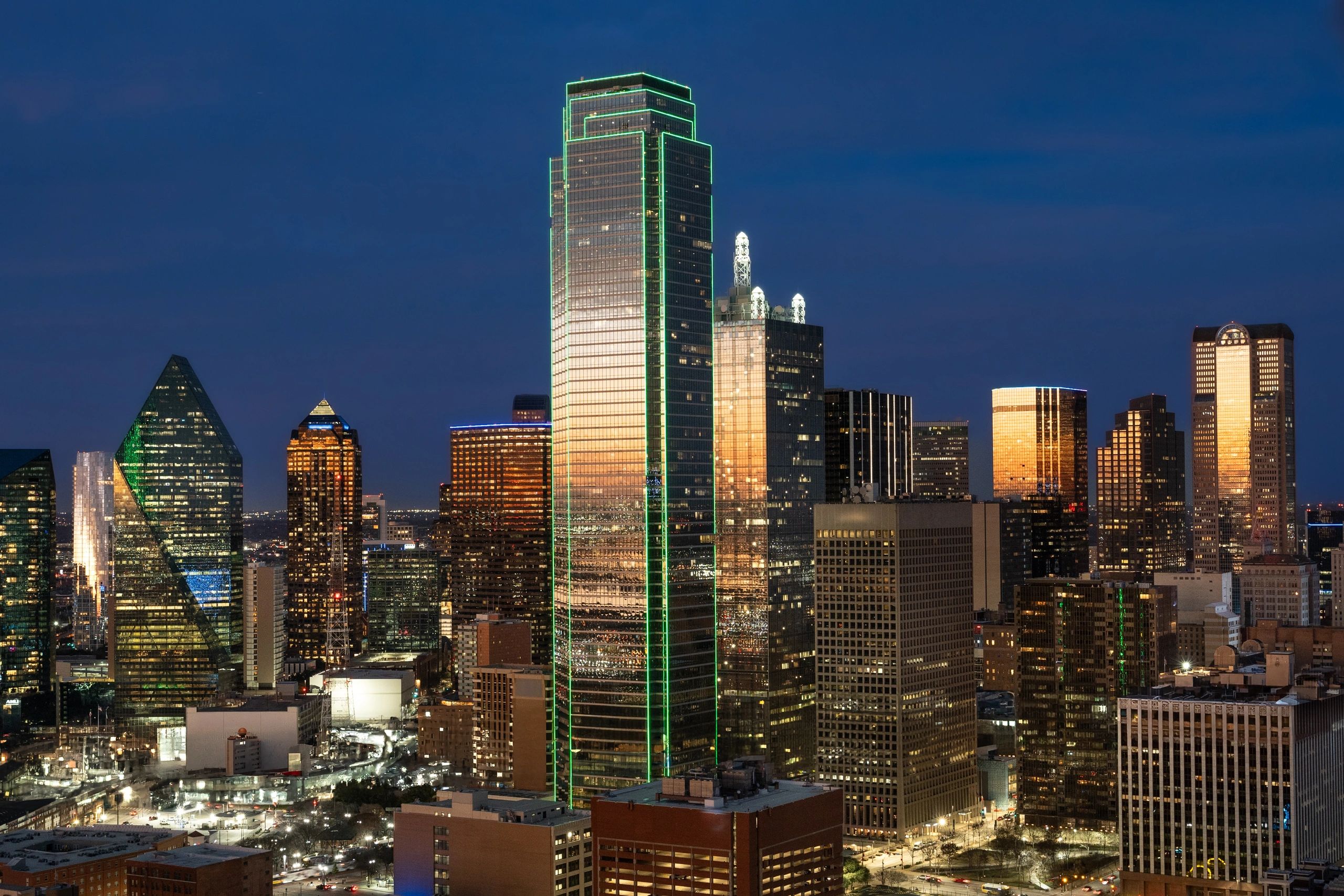 Dallas skyline luxury real estate